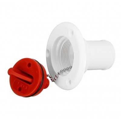 Imbarco Benzina 38mm a filo in plastica bianca N82735500399B-5%