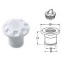 White fuel deck plate 38 N82735506000