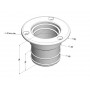 Galaxy Waste deck filler 50mm White ABS N82735506016