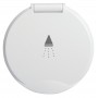Classic Evo deck shower with Mizar head Lid finish white Hose 4m OS1525001