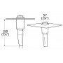 Whale Twist shower Cold water Straight Grey OS1529011