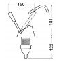 Pompa a mano WHALE Flipper MK4 Portata 6,8l/m OS1541800-18%