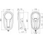 Adriana recess-fit deck shower Stainless Steel 4m Hose OS1548000