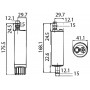 Submersible centrifugal pump 12V 4,5A 18 l/min Hose adaptor 12mm OS1610513