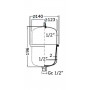 2L Universal accumulator tank for fresh water pumps OS1612600