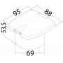 Riduttore di pressione New Edge Cromato Incasso 69mm OS1644134-18%