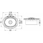 Nuvola fresh water inlet Recess bore 90x70mm OS1644410