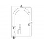Ceramic Swivelling mixer unit for kitchen sinks OS1700800