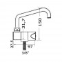 Swivelling faucet Slide series Low Cold Water OS1704603