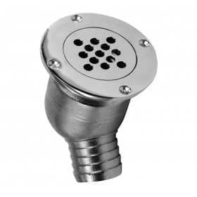 45° cockpit drain with check valve 40mm Ø 92mm OS1711801