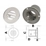 Scarico per drenaggio pozzetto Filetto interno 1-1/2 pollici OS1711850-0%