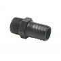 Portagomma maschio 30mm in policarbonato nero Filetto 1 pollice OS1720642-0%