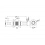 Passaparatia in nylon bianco con portagomma 19/20mm OS1723710-0%