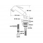 Shower tap with 1.5m pipe Terminal 3/8 inches F OS1725801