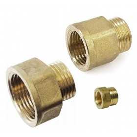 Manicotto in ottone Maschio 3/4 Femmina 1 pollici OS1727204-0%