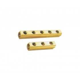 Collettore lineare di distribuzione a 6 vie in ottone 30/50mm OS1731606-18%
