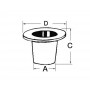 White plastic threaded seacock Thread 1/2 inches OS1739401