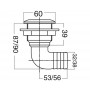 Scarico a mare a gomito 32mm Filetto 1-1/2 pollici OS1752604-18%