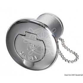 Tappo Imbarco Diesel 50mm in acciaio inox Flangia 88mm con chiave OS2056823-18%