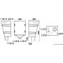 Wall mounted Waste water tank 60lt OS5014560