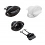 Boccola scarico ovale 54x33mm con tappo in nylon Nero N40137701723N-5%