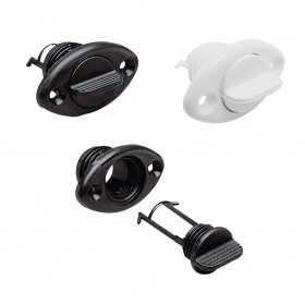 White Oval nylon exhaust bushing with Ø26.3mm cap N40137701723B