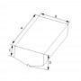 CAN-SB Lima plastic fuel tank 140lt 890x820x220mm CSSE9008