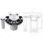 Water deck filler cap with vent Chrome plated 38mm N82735503953
