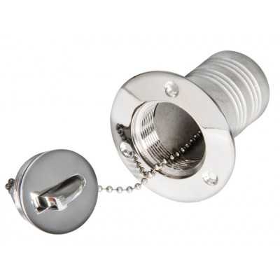 Neutral Chromed brass deck plug 38mm Without writing N82735500330
