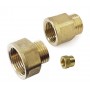 Manicotto in ottone Maschio 1/2 Femmina 3/8 pollici N40737601591-0%