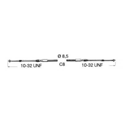 Engine control cable C8 26FT OS4500826
