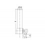 Portacanne in ottone cromato regolabile per 22/28mm h250mm N30413004984-20%