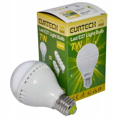LED Bulb 7W 100-240V E27 Warm White 2700K-3000K 550Lm Min 10Pcs ET27561211-10