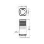 LED 360° Tricolour and anchor navigation light for boats up to 12m MT2113308