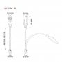 Switchable Red/White LED chart light 12/24V 500mm MT2124212