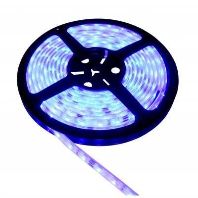 Striscia LED IP67 12v 5 Metri 10w/mt 60 LED5050/mt Luce Blu N50227502106-20%