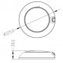 12V 24 LED 4,4W 328Lm 2900-3200K White ceiling light N50326501141