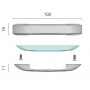 Andromeda G2 10-30V 1.2W LED Courtesy light 4000K White LED N52126501281