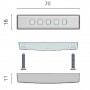 Luce di cortesia Andromeda 10-30V 1,2W 4000K LED Blu N52126501282-20%
