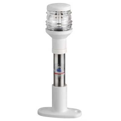 Compact pole with stainless steel tube Taillight White ABS 360° 20cm N52225001886