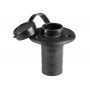 Basetta ad incasso su piano in plastica nera Base 80,5mm OS1100002-18%