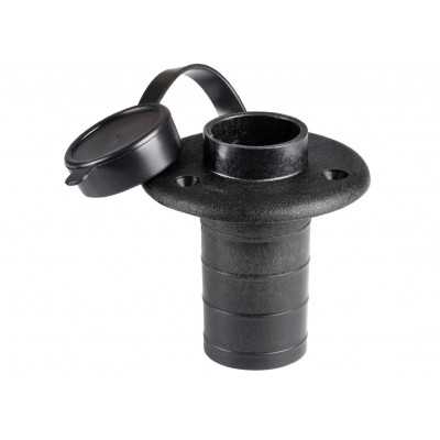 Basetta ad incasso su piano in plastica nera Base 80,5mm OS1100004-18%