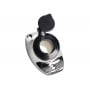 Base angolata inox per aste telescopiche 49x85mm Tappo nero OS1100010-18%
