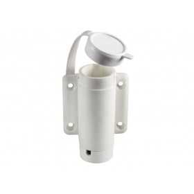 Basetta in nylon bianco a parete per aste 70x72mm OS1100017-18%