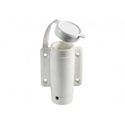 Nylon bulkhead base 2 contacts White colour OS1100017