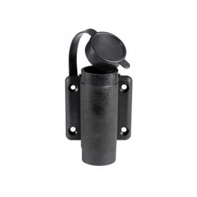Basetta a parete in nylon nero 2 contatti OS1100018-18%