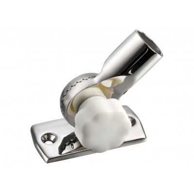 Stainless steel adjustable base with white knob OS1100019