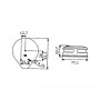 Lateral Evoled bicolour LED navigation light 112,5° left + 112,5° right 12V OS1104124