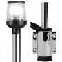 Asta Classic 360° in acciaio inox Fissaggio a parete estraibile 100cm Fanalino Nero OS1111010-18%