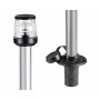 Classic wall mounting 360° light pole 100cm Black light cover and base OS1112300